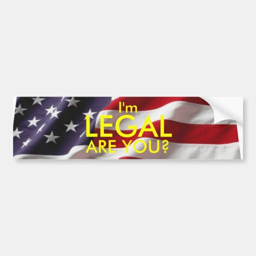 Legal Bumper Sticker | Zazzle