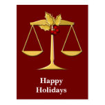 Legal Corporate Christmas Greetings postcards