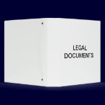 Legal Documents Organizer binders