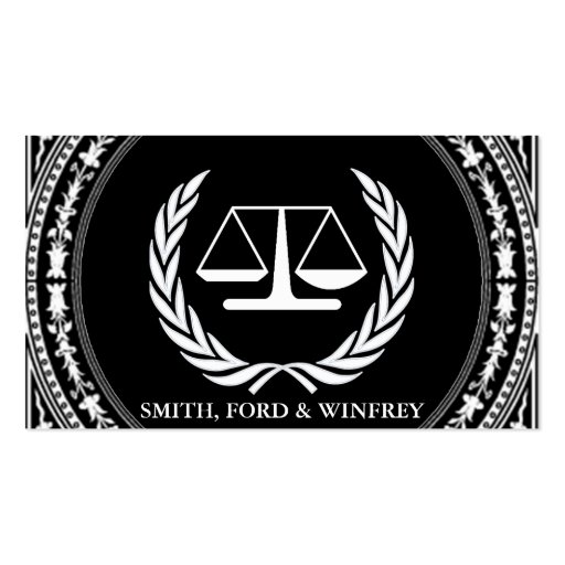 LEGAL FIRM BUSINESS CARD (front side)