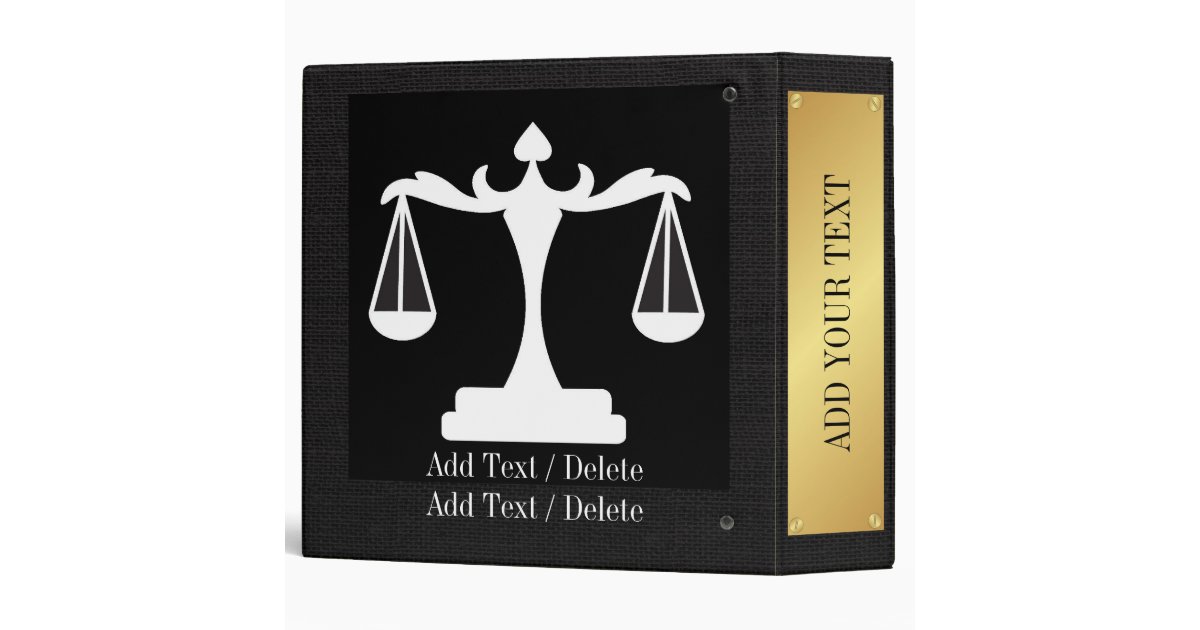 Legal / Law / Attorney Binder 2 Zazzle