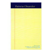 Legal Pad Custom Stationery