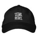 Legal Rebel Hat embroidered hats by LegalRebels Legal Rebel Hat embroidered hats