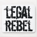 Legal Rebel mouse pad mousepad