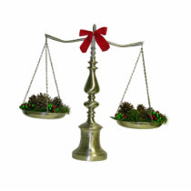 Legal Scales Christmas Ornament Photo Cutouts