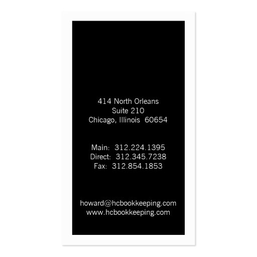 Legal Services Business Cards (back side)