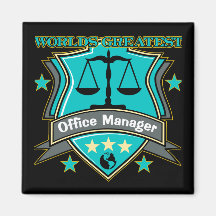 Legal World's Greatest Office Manager Refrigerator Magnet