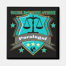 Legal World's Greatest Paralegal Fridge Magnet