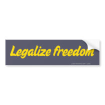 Legalize Freedom Bumper Sticker bumper stickers
