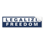 Legalize Freedom bumpersticker