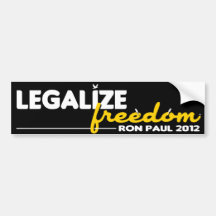 Legalize Freedom Bumper Stickers
