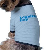 Legalize gay baby blue pet clothing