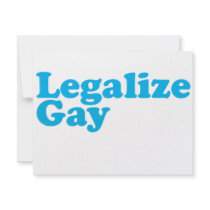 Legalize gay baby blue custom announcements