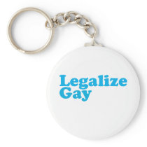 Legalize gay baby blue keychains