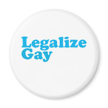 Legalize gay baby blue refrigerator magnet