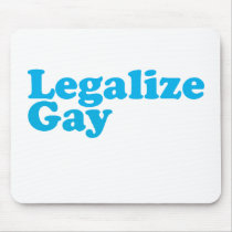 Legalize gay baby blue mousepads