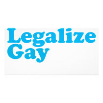 Legalize gay baby blue photo cards