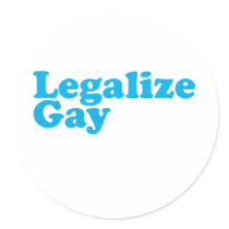 Legalize gay baby blue stickers