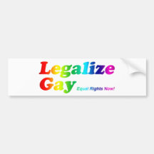 Legalize Gay Bumper Stickers