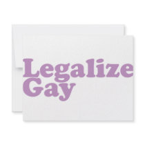 legalize gay lavender invitations