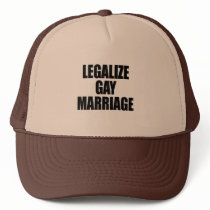 LEGALIZE GAY MARRIAGE hats
