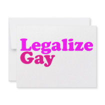 legalize gay pink magenta personalized invitation
