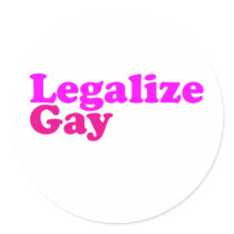 legalize gay pink magenta stickers