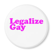 Legalize Gay pink magnets