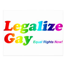 Legalize Gay Postcard