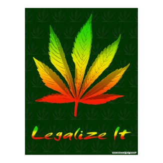 Legalize It with Cannabis Leaf print