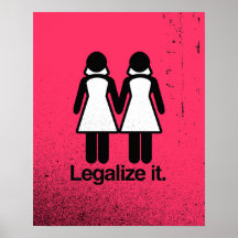 LEGALIZE LESBIAN WEDDINGS POSTERS