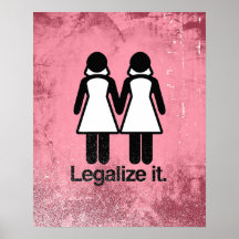 LEGALIZE LESBIAN WEDDINGS PRINT