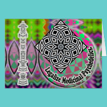 Legalize Medicinal Psychedelics Card cards