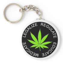 legalize regulate educate medicate keychain