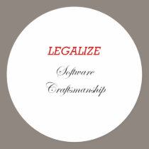 Legalize Software Craftsmanship stickers