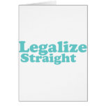 Legalize straight blue greeting cards