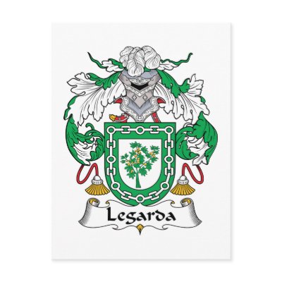 Legarda Family Crest Post Cards by coatsofarms