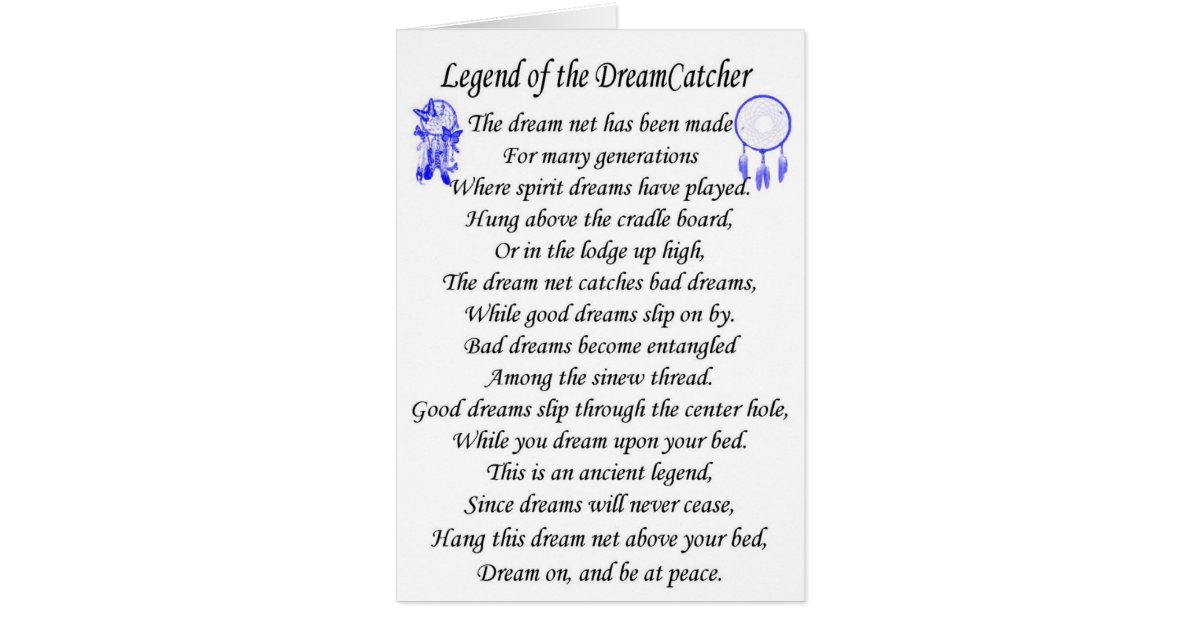 Legend dreamcatcher card | Zazzle