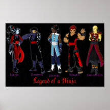 Legend of a Ninja Group Poster