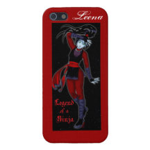 Legend of a Ninja Leena Red iPhone 5 Covers
