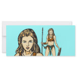 Legend Of Amazon Women Rack Card Template