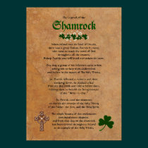 Legend of the Shamrock Frameable Poster posters