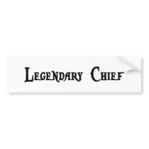 Legendary Chief Sticker Bumper Stickers