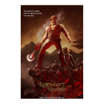 Legendary Realms - Cover Poster posters by onthelamb Legendary Realms - Cover Poster posters