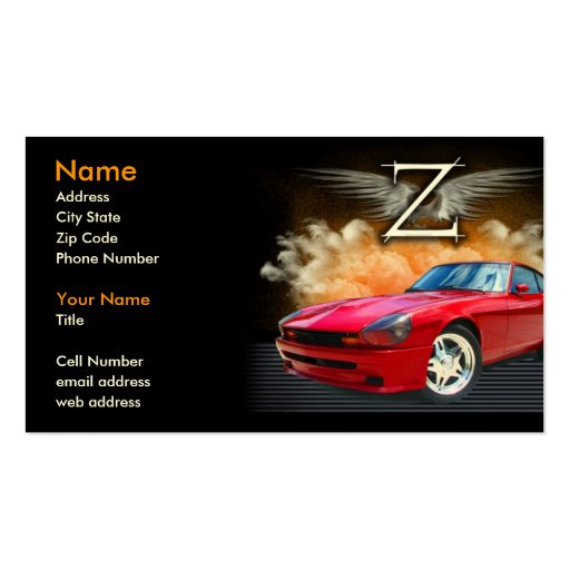 Legendary Z Business Card Templates (front side)