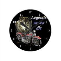 Legends never die wall clocks