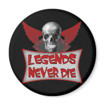 Legends Never Die Refrigerator Magnets