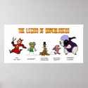 Legion of Super Losers Poster print