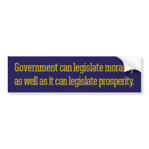 Legislating Morality bumper stickers