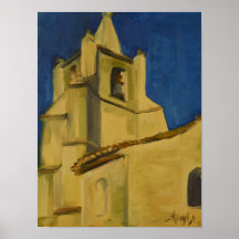 L'Eglise à Bonnieux Print
